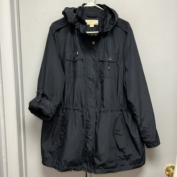 Michael Kors Plus Size Fly Front Anorak Coat Size 2X - Picture 2 of 8